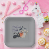 Trick or treat papieren bordje (Feest)