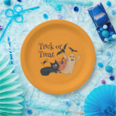 Trick or treat papieren bordje (Feest)