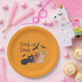 Trick or treat papieren bordje (Feest)