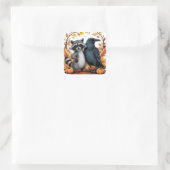 Trick or Treat-partners Vierkante Sticker (Tas)