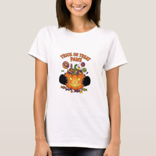 Trick or treat Paws - Schattigee Halloween Cat Wom T-shirt