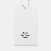 Trick or treat persoonlijke Halloween Cadeaulabel (Achterkant)