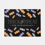 Trick or treat persoonlijke Halloween Deurmat (Voorkant)