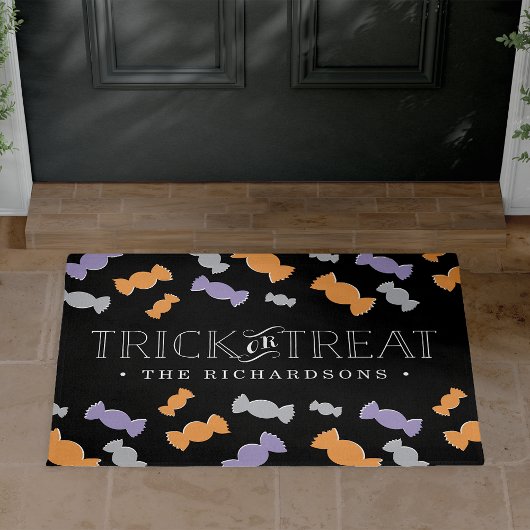 Trick or treat persoonlijke Halloween Deurmat