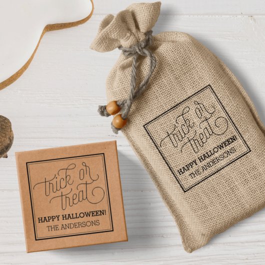 Trick or treat Persoonlijke halloween Stamp Zelfinktende Stempel