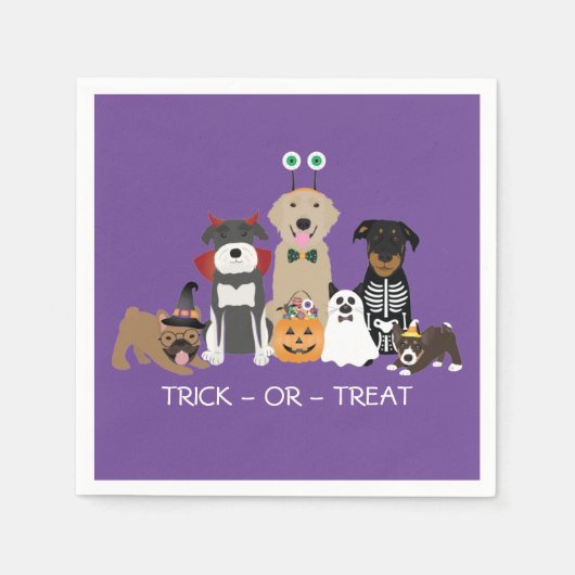 Trick or treat Pets Halloween Costumes Servet (Voorkant)