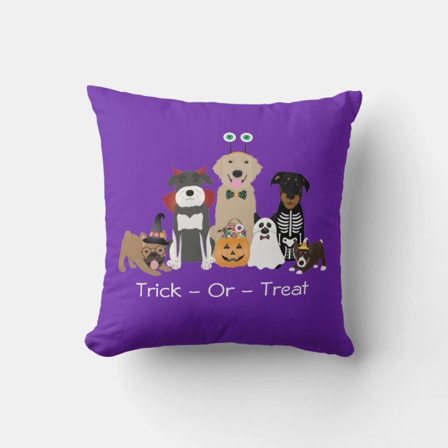 Trick or treat Pets Halloween Costumes Sleutelhang Kussen (Voorkant)