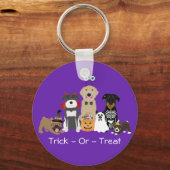 Trick or treat Pets Halloween Costumes Sleutelhanger (Voorkant)