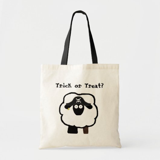 trick or treat Pirate Sheep Snoep Sack Tote Bag (Voorkant)