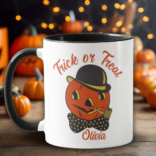  Trick or treat Pompoen Custom Halloween Mok