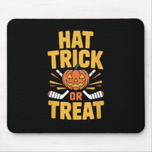 Trick Or Treat Pompoen Halloween IJshockey Muismat