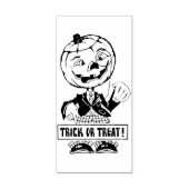 Trick or treat pompoen Man Rubberstempel (Afrduk)
