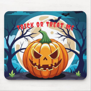 Trick or Treat Pompoen Maneschijn Muismat