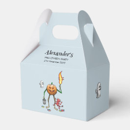 Trick or Treat pompoen met vrienden Bedankdoosjes
