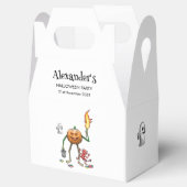 Trick or treat pompoen met vrienden bedankdoosjes (Geopend)