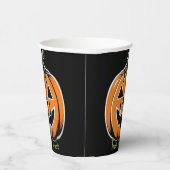 Trick or treat- Pompoen Papieren Bekers (Rechts)