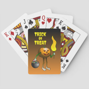 Trick or Treat Pompoen Pokerkaarten