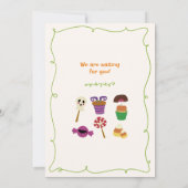 Trick or treat Pompoen & Snoep Halloween Party Kaart (Achterkant)