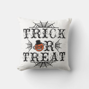 Trick or Treat Pompoen Spinnen Gelukkig Halloween Kussen