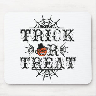 Trick or Treat Pompoen Spinnen Gelukkig Halloween Muismat