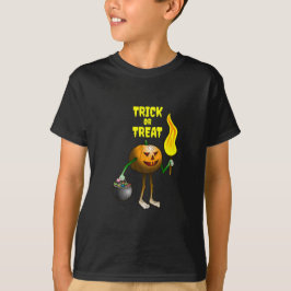 Trick or treat pompoen t-shirt
