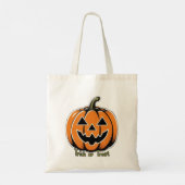 Trick or treat- Pompoen Tote Bag (Achterkant)