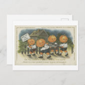  Trick or treat pompoenen Briefkaart (Voorkant / Achterkant)