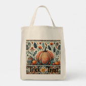 Trick or treat Pompoenen Herfst Foliage Bohemian A Tote Bag (Achterkant)