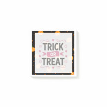 Trick or treat Post -it notes