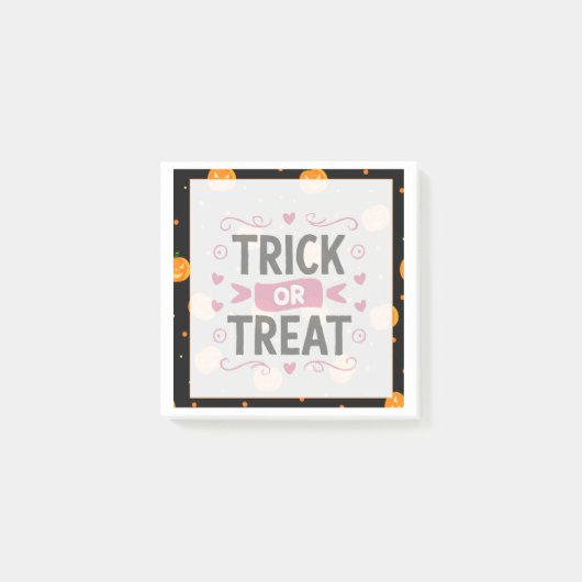 Trick or treat Post -it notes (Voorkant)