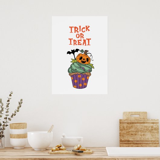 Trick or treat poster (Keuken)