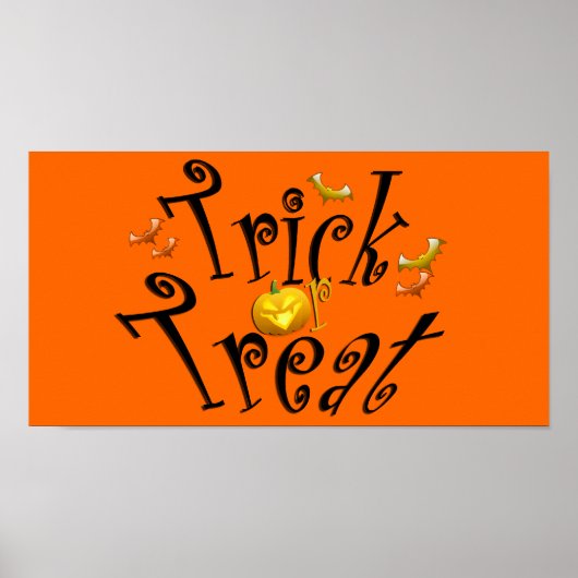 Trick or treat Poster (Voorkant)