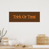 Trick or treat Poster (Keuken)