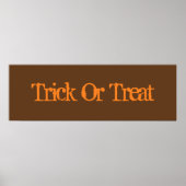 Trick or treat Poster (Voorkant)