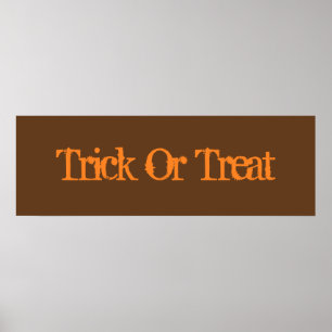 Trick or treat Poster