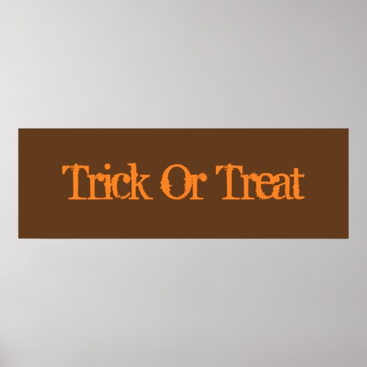 Trick or treat Poster (Voorkant)