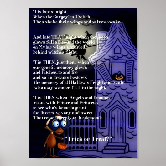 Trick or treat poster (Voorkant)