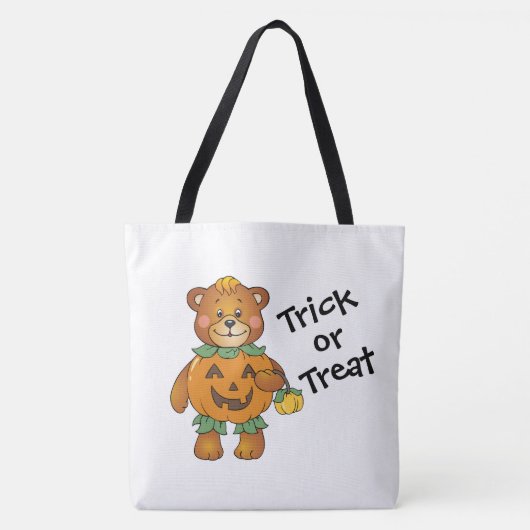 Trick or treat Pumpkin-Beren Tote Bag (Voorkant)