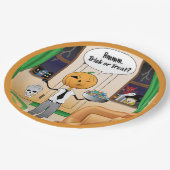 Trick or treat Pumpkin Dad Papieren Bordje (Gekanteld)