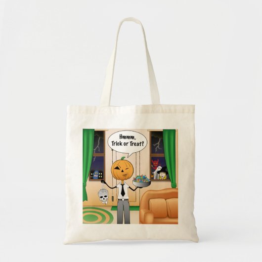 Trick or treat Pumpkin Dad Tote Bag (Voorkant)
