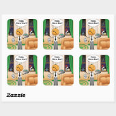 Trick or treat Pumpkin Dad Vierkante Sticker (Vel)