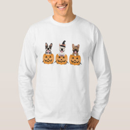 Trick or treat Pumpkin, Franse Bulldogs T-shirt