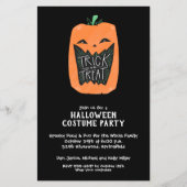 Trick or treat Pumpkin Halloween - Begrotingsuitno (Voorkant)
