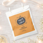 Trick or treat Pumpkin Halloween Favor Bags Bedankzakje (Geknipt)