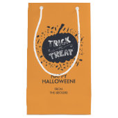 Trick or treat Pumpkin Halloween Gift Bag Klein Cadeauzakje (Voorkant)
