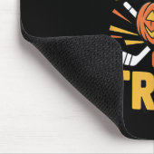 Trick Or Treat Pumpkin Halloween Ice Hockey  Muismat (Hoek)