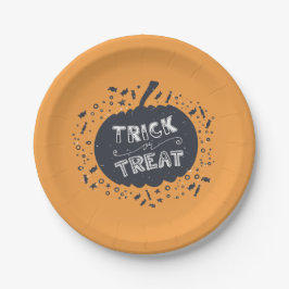 Trick or treat Pumpkin Halloween Paper Bord