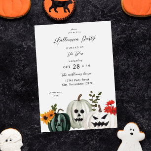 Trick or treat Pumpkin Halloween Party Kaart