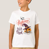 Trick or treat Pumpkin Halloween T-shirt (Voorkant)