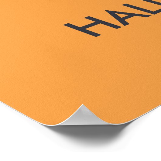 Trick or treat Pumpkin Happy Halloween Poster (Hoek)